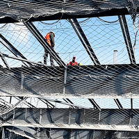 Filet de sécurité horizontal pour la construction, protection contre les chutes, filet anti-chute, filet de sécurité en altitude, stabilisé aux UV