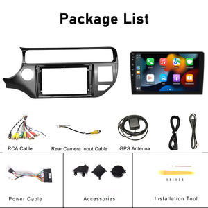 Radio de coche Podofo de 9 pulgadas, Radio estéreo para coche, Android, Carplay, Android, GPS automático, RDS, HIFI, compatible con cámara AHD para KIA <span class=keywords><strong>RIO</strong></span> 2015 - Product Image 6