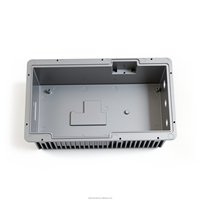 Dissipateur thermique en aluminium usiné CNC sur mesure 6061 T6, anodisé naturel, pour module d'alimentation électronique