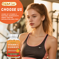 Gummies à la vitamine C Herborigen OEM Private Label - 250 MG 60 Gummies Stimulant immunitaire avec zinc et échinacée pour adultes
