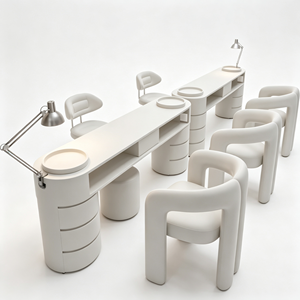 Fauteuil de pédicure de luxe en or blanc, inclinable électriquement, avec massage, sans tuyauterie, pour salon de beauté et spa des pieds - Product Image 2