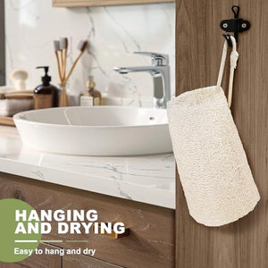Eco-friendly Exfoliating Body Bath Loofah Sponge Brush Natural Loofah Cleaning Brush With String - Product Image 2