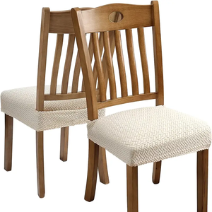 Cuscino per sedia da pranzo per la casa in spandex universale antiscivolo cuscino per sedia in Jacquard Plaid <span class=keywords><strong>lungo</strong></span> tinta unita - Product Image 2