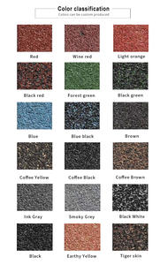 Teja de techo de metal con revestimiento de piedra de diseño moderno, precio de fábrica, hoja de techo de acero para construcción al aire libre colorida, resistente al agua, ignífuga, <span class=keywords><strong>China</strong></span> - Product Image 6