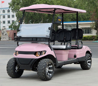 Voiturette de golf électrique 4 places économique, robuste, utilitaire, avec benne arrière, livraison en entrepôt