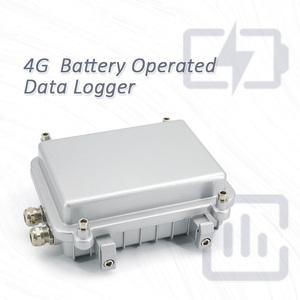 4G <b>Battery</b> <b>Operated</b> Data Logger Silver Metal Industrial Wireless Analog Channel Recorder - Product Image 1