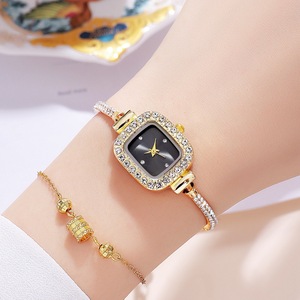 Montre à quartz élégante pour femme, cadran carré, boîtier monobloc en alliage, verre minéral, bracelet fin, affichage à aiguilles - Meilleures ventes - Product Image 6