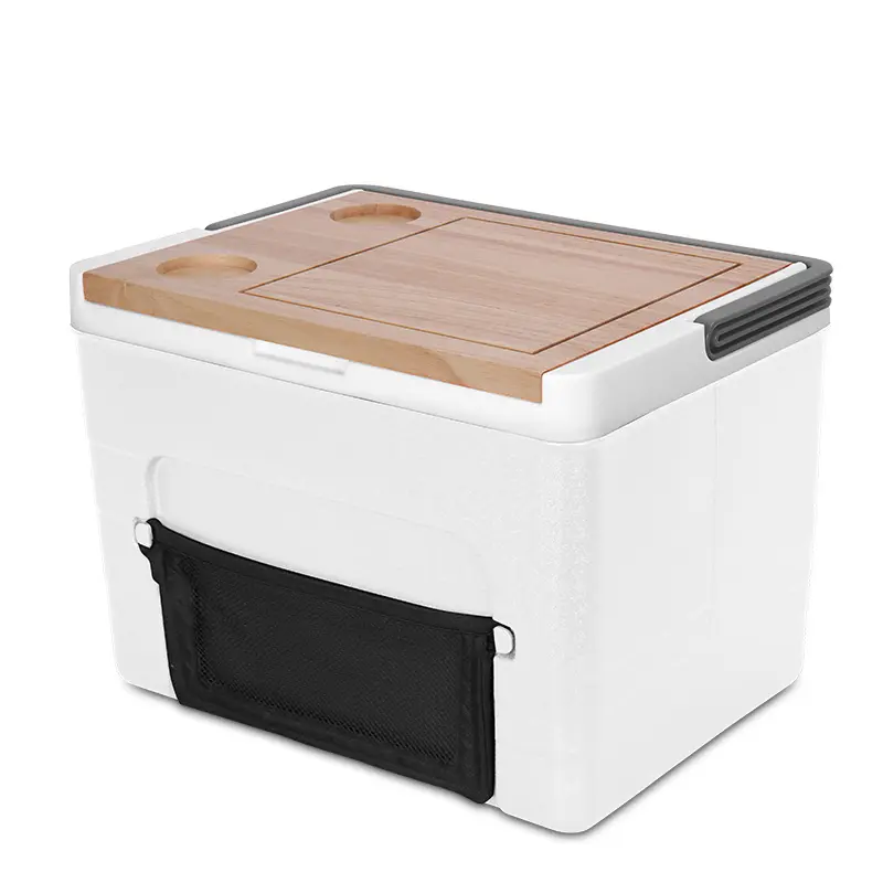 Glacière pour poisson de 32L-Glacière pour igloo d'extérieur portable avec table