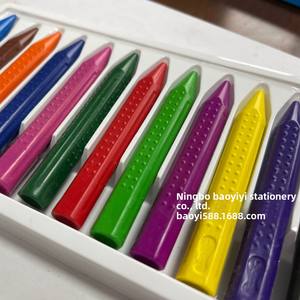 निर्माता 12 रंग गैर-धुंधला प्लास्टिक क्रेयॉन रंगीन ड्राइंग पेन किंडरगार्टन बच्चों के तेल रंगीन पेंसिल की आपूर्ति करता है - Product Image 5