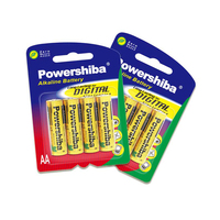 Batterie standard IEC plus durable Aa 1.5 volts batterie alcaline 2700 Mah avec emballage de carte
