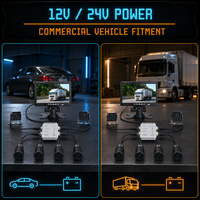Système d'aide au recul pour véhicule 12-24V avec caméra, moniteur, alarme vocale et détection de stationnement à 4 capteurs pour bus, camion, usage commercial