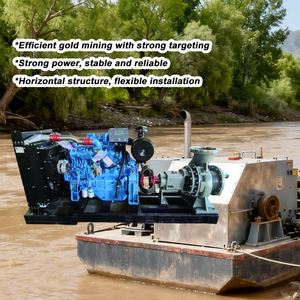 Anti <b>Clogging</b> Design Centrifugal Alluvial Gold Dredge Pump High Pressure Dredging Barge Mounted River Sand Mining - Product Image 6