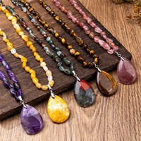 Kalung Kristal Rhinestone Alami Penjualan Panas Lintas Negara, Rantai Sweater Kristal, Perhiasan Bohemian Panjang Musim Gugur Musim Dingin, Grosir