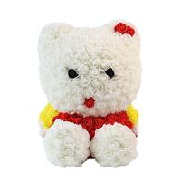 Nouvel Arrivage – Série Cadeaux Chaton : Boîte Cadeau Sac OPP avec Fleur Éternelle Colorée et Mignonne, Longue Durée, pour Remise de Diplôme