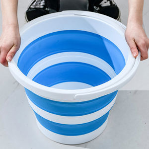 camp shower fordable bucket 15l water container collapsible