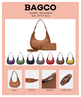 Usine certifiée BSCI ISO GRS, marque originale Aopiya, vente en gros Bagco, sacs à main pour femmes, sacs à bandoulière pour femmes, sacs à main pour dames