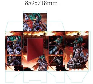 Figuras de 35cm figura de Anime caliente ataque a <span class=keywords><strong>Shingeki</strong></span> <span class=keywords><strong>No</strong></span> <span class=keywords><strong>Kyojin</strong></span> Rivaille Ackerman batalla dañada figuras de acción de dos cabezas - Product Image 6