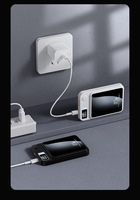 Power Bank Portabel 2-in-1 Magnet Nirkabel 5000mAh Li-Polymer PD 20W 15W Ultra Tipis Tahan Air Layar LED Pengisian Cepat