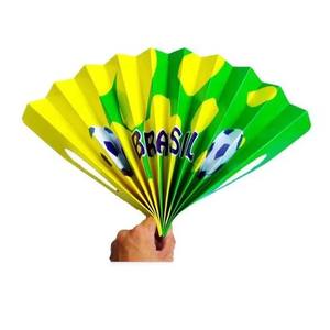 Ventilador de Mano Plegable Portátil 2026 de Gran Venta con Impresión Digital para Aficionados al Deporte de Brasil - Regalo Ideal para Animar - Product Image 1