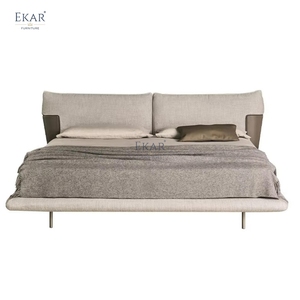 Letto Imbottito Wingear |   Letto Moderno di Lusso con Testiera Alata |   Mobili EKAR - Product Image 1