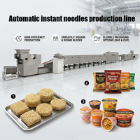 Ligne de production de nouilles instantanées en acier inoxydable, 8000-130000 pièces / 8 heures, machine automatique de fabrication de nouilles instantanées