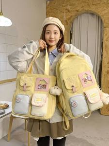 Sac à dos mignon pour filles, collégiens, lycéens, étudiants (hommes et femmes), sac à dos de voyage extérieur grande capacité - Product Image 4