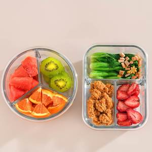 Hot Selling Borosilicate Glass Food Container <b>Lunch</b> <b>Box</b> with Lid Oven Safe air Tight Food Storage with Bag - Product Image 2