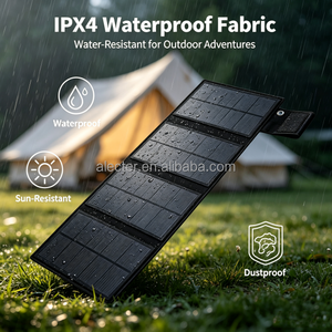 Panel Solar Plegable Alecter de 8W, Mini Cargador Solar Portátil, 18.5% de Alta Eficiencia de Conversión, Paquete de Energía para Exteriores para Camping - Product Image 1