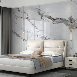 Moderni pannelli murali in PVC lucidi in marmo ecologici insonorizzati geometrici impermeabili uso soggiorno Hotel