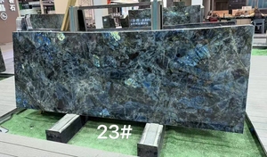 Óng ánh màu xanh Labradorite Granite tấm đá sang trọng hiện đại cho nhà bếp đảo sàn thiết kế phòng tắm vanities nhập - Product Image 4