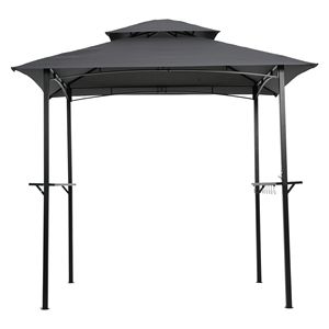 Double-Tiered Textile Contemporary BBQ <b>Tent</b> Roof Top Cover 8x5ft Replacement <b>Canopy</b> for Outdoor Furniture & Grill Gazebo Use - Product Image 4