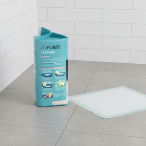 Purry Ingrosso Tappetini/Pad per Addestramento Animali Domestici alla Moda in Cotone Eco-Friendly con SAP e Carta Igienica, Misura M 45x60cm, OEM/ODM, per Cuccioli, 50 Pezzi - Product Image 1
