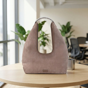 Borsa Hobo Vintage in Finta Pelle Scamosciata, Grande Capacità, Stile Minimalista, da Portare Sotto il Braccio o a Spalla per Donne - Product Image 3