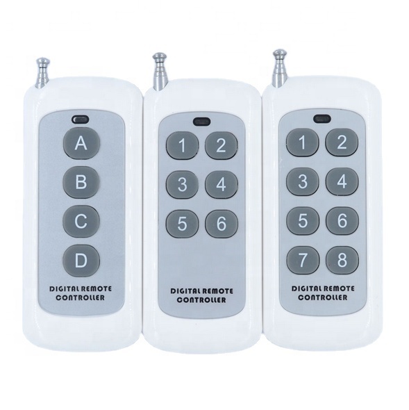 Long Range Remote Control 4 Button 6 Button 8 Button 315 433MHZ Transmitter RF ASK 2262 1527 Wireless Remote for Switch