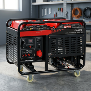 เครื่องกำเนิดไฟฟ้าดีเซลแบบโครงเปิด ราคาโรงงาน 5kVA 10kVA ระบายความร้อนด้วยอากาศ เฟสเดียว สามเฟส สำหรับจ่ายไฟฉุกเฉิน - Product Image 2