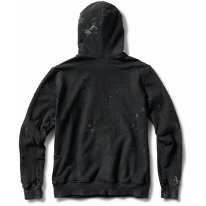 Sudadera de lana pesada personalizada para hombre Sudadera con capucha recortada de gran tamaño con bordado grueso 100% algodón Impresión digital para invierno - Product Image 3