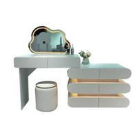 Commode intégrée 2025, style célébrité d'Internet, coiffeuse de chambre à coucher, tables de maquillage avec miroir