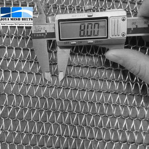 Op Maat Gemaakte Roestvrijstalen Transportband Metalen Spiraal Balans Geweven Gaasband Food Grade Kettingschakel Mesh Band Scherm Net - Product Image 6