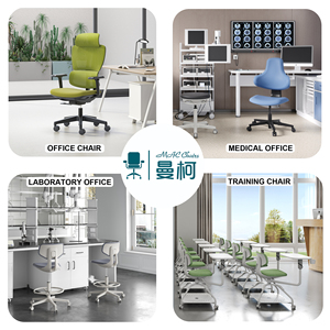 Silla de Oficina Nórdica Verde de Diseño Moderno con Función de Elevación, Silla Elegante y Económica para la Oficina - Product Image 5