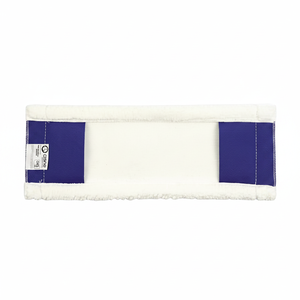 Ricambio in Microfibra per Mop Piatto con Tasche 15x45 Grs. Bianco (scatola da 12 pezzi) Alta Qualità e Lunga Durata - Product Image 2