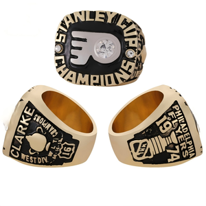 Vente directe d'usine, bague de championnat des Flyers de Philadelphie 1974, bague élégante en alliage de haute qualité, plaquée électrolytiquement - Product Image 1