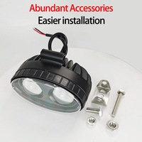 Feux de sécurité à LED pour chariot élévateur 10W, flèche de signalisation, 12-80V, lumière bleue, faisceau ponctuel, lumière pour piétons pour chariot élévateur, entrepôt
