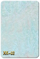 Plaque en PC/Acrylique Marbré Effet Nacre, Taille et Épaisseur Personnalisées, Service de Découpe, Écologique, Non Toxique, Recyclable, Finition Brillante