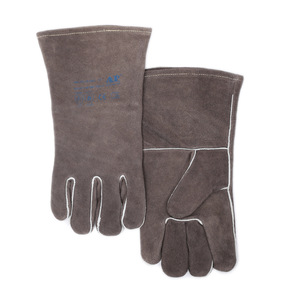 Gants <span class=keywords><strong>de</strong></span> soudage résistants à l'usure et à la chaleur, protection anti-coupure, coque en cuir <span class=keywords><strong>de</strong></span> vache, doublure en coton, pouce complet - Product Image 1