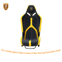 Siège baquet de simulateur de course en fibre de carbone de luxe, haute résistance, léger, pour simulateur de course Lamborghini