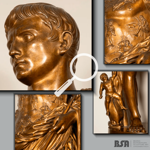 Grandes figurines en bronze coulé Gaius <span class=keywords><strong>Julius</strong></span> Caesar Statue en bronze Décoration de jardin extérieur - Product Image 2