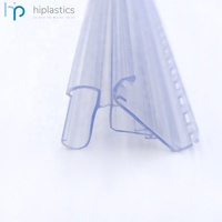 Porte-étiquettes en PVC Hiplastics ABINC51 - Couleur et taille personnalisables, installation facile, design pratique pour les supermarchés