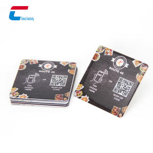 Etiqueta Adhesiva NFC para Menús, Etiqueta NFC RFID Resistente al Agua y al Aceite, Placa de PVC Epoxi con Chip NFC y QR - Product Image 1