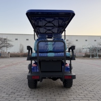 Voiturette de golf électrique 6 places de haute qualité, économique et flexible, avec commande centrale et génération d'énergie solaire