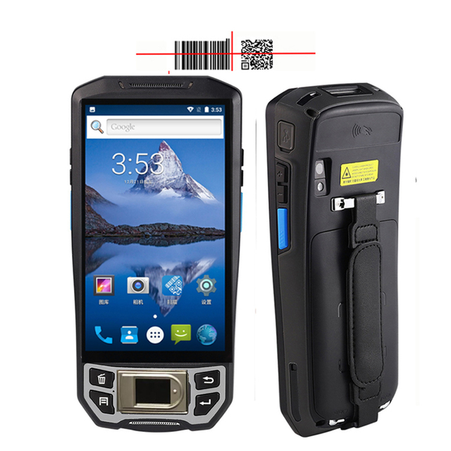 Blovedream Wireless Android Handheld Biometric Portable Pda Fingerprint Reader with 1D 2D Barcode Scanner for Voter Verification